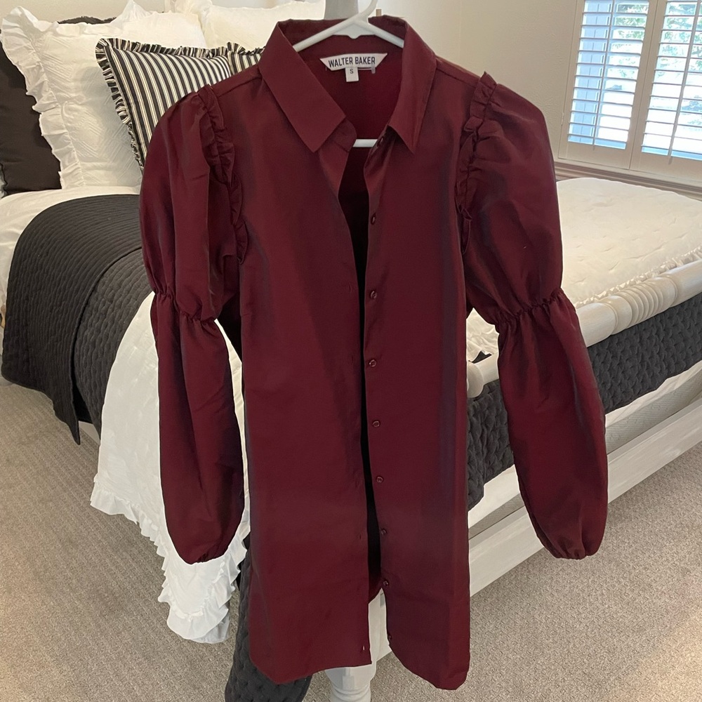 Walter Baker Burgundy dress small